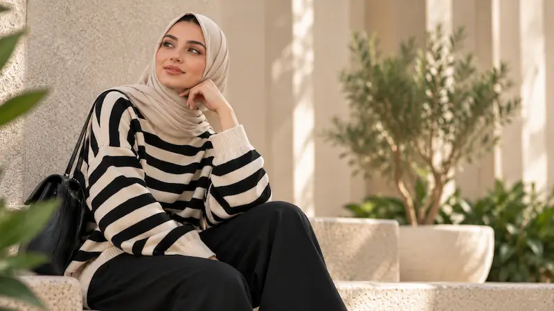إطلالات يومية زمرده كاجوال
